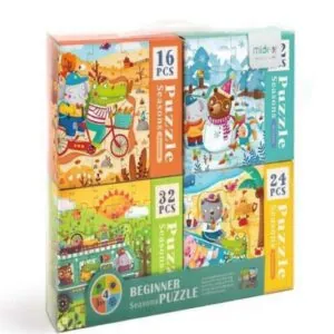 COFFRET PUZZLES PROGRESSIFS : 4 Saisons - 12-16-24- 32 pièces