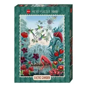 PUZZLE HEYE - EXOTIC GARDEN - M. AMALIA BARTOLINI : PARADIS DES OISEAUX  - 1000 PIECES