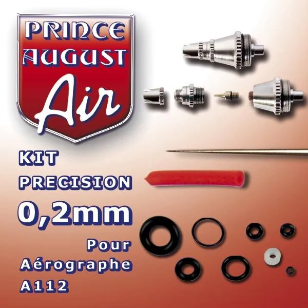 PRINCE AUGUST - KIT DE PRECISION 0.2 MM POUR AEROGRAPHE A112