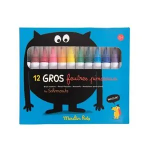 GROS FEUTRES PINCEAUX - LES SCHMOUKS - MOULIN ROTY