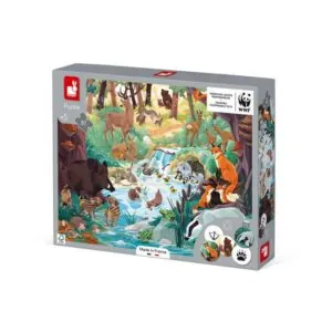 PUZZLE JANOD CHERCHE ET TROUVE - LES EMPREINTES - 81 Pièces