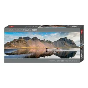 PUZZLE HEYE PANORAMIQUE - J. VON HUMBOLDT - C. SLAWIK : CHEVAUX D'ISLANDE - 1000 PIECES