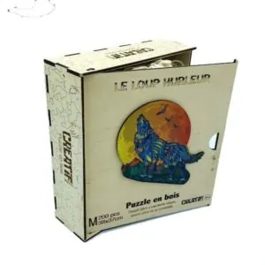 PUZZLE BOIS CREATIF : LOUP HURLEUR - 200 PIECES
