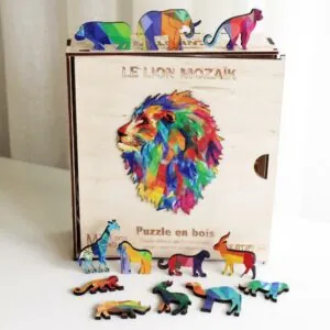 PUZZLE BOIS CREATIF : LION MOZAIK - 201 PIECES