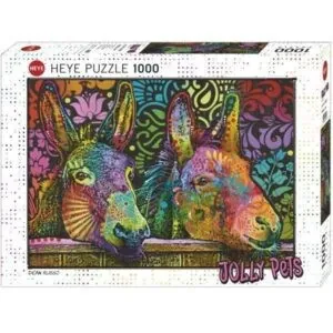 PUZZLE HEYE - JOLLY PETS - D. RUSSO : AMOUR D'ANE - 1000 PIECES