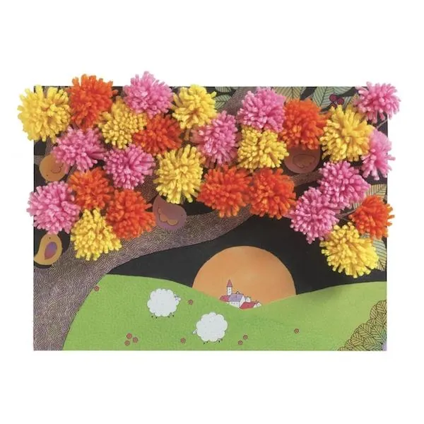 COFFRET COLLAGES POMPONS EXPLOSION DE POMPONS - DJECO – Image 3