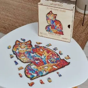 PUZZLE BOIS CREATIF : TENDRE CHAT - 119 PIECES