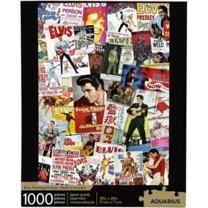 PUZZLE AQUARIUS - Elvis Presley Film Poster collage - 1000 pièces