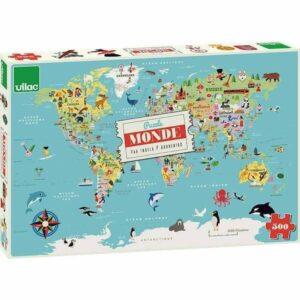 PUZZLE CARTE DU MONDE - I.P. ARRHENIUS - 500 PIECES