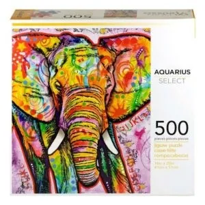 PUZZLE AQUARIUS - D. RUSSO : Eléphant - 500 pièces