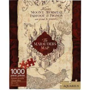 PUZZLE AQUARIUS - H. POTTER : CARTE DU MARAUDEUR - 1000 PIECES