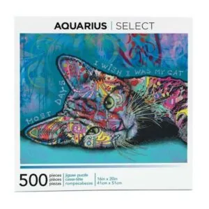 PUZZLE AQUARIUS - D. RUSSO : Chat - 500 pièces