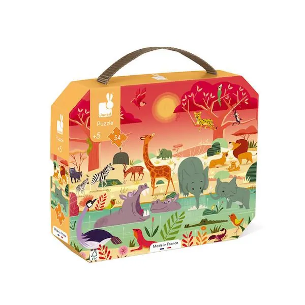 PUZZLE JANOD : LA RESERVE ANIMALIERE - 54 PIECES