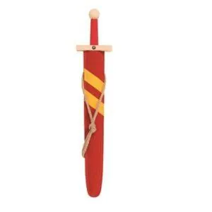EPEE ET FOURREAU LANCELOT ROUGE