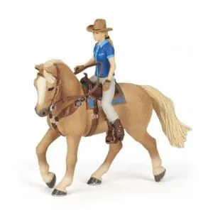 CHEVAL WESTERN ET SA CAVALIERE - PAPO