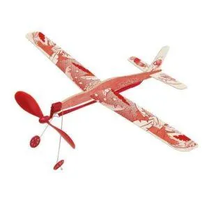 AVION A ELASTIQUE ROUGE LES PETITES MERVEILLES - MOULIN ROTY