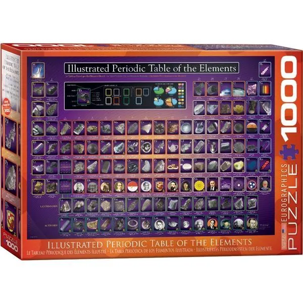 PUZZLE EUROGRAPHICS - TABLEAU PERIODIQUE DES ELEMENTS ILLUSTRE - 1000 PIECES