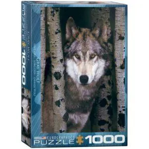 PUZZLE EUROGRAPHICS : LOUP GRIS - 1000 PIECES