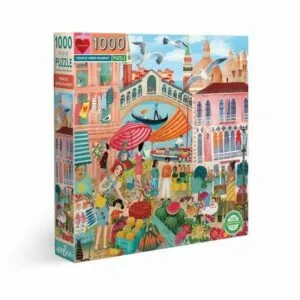 PUZZLE EEBOO - U. KROGMANN : MARCHE OUVERT DE VENISE - 1000 PIECES