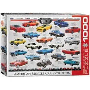 PUZZLE EUROGRAPHICS EVOLUTION VOITURES AMERICAINES