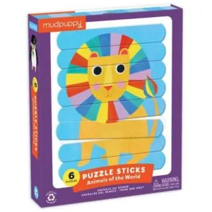 PUZZLE STICKS MUDPUPPY : ANIMAUX DU MONDE