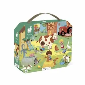 PUZZLE JANOD : UNE JOURNEE A LA FERME - 24 PIECES