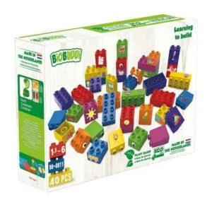 COFFRET 40 BLOCS DE CONSTRUCTION - BIOBUDDI