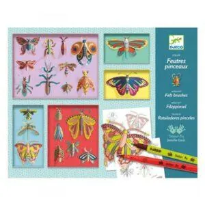 COFFRET FEUTRES PINCEAUX - CABINET DE CURIOSITES - DJECO