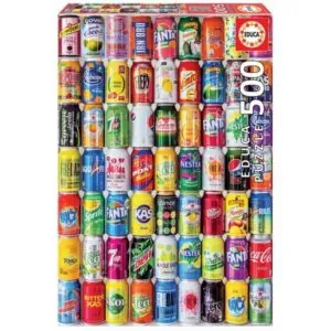 PUZZLE EDUCA : CANETTES DES SODA - 500 PIECES