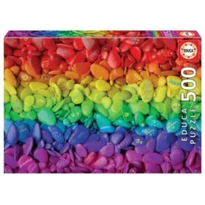 PUZZLE EDUCA : GALETS COLORES - 500 PIECES