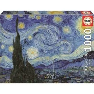 PUZZLE EDUCA - V. VAN GOGH : LA NUIT ETOILEE - 1000 PIECES
