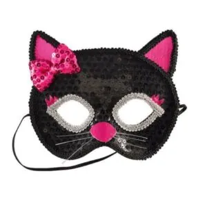 MASQUE CHAT NOIR ET FUSHIA - SOUZA