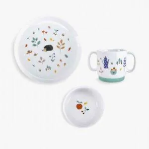 SET VAISSELLE PORCELAINE - POMME DES BOIS - MOULIN ROTY