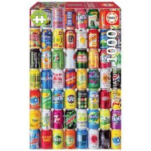 PUZZLE  EDUCA MINIATURE : CANETTES 2 - 1000 PIECES