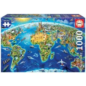 PUZZLE EDUCA MINIATURE : SYMBOLES DU MONDE - 1000 PIECES