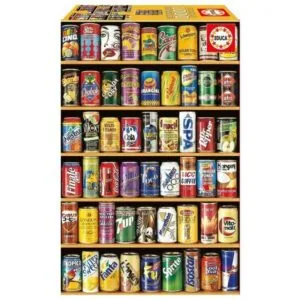 PUZZLE EDUCA MINIATURE : CANETTES - 1000 PIECES