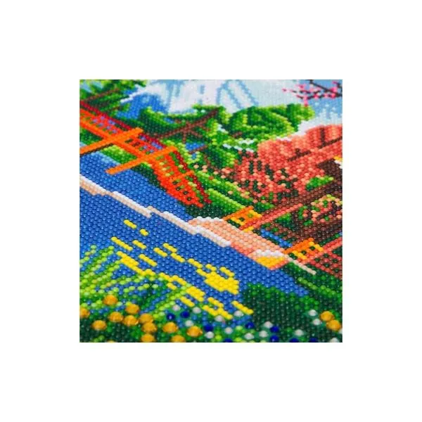 TABLEAU A DIAMANTER 30X30 - JARDIN JAPONAIS - CRYSTAL ART – Image 2