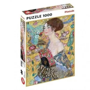 PUZZLE PIATNIK - G. KLIMT - DAME A L’EVENTAIL - 1000 PIECES