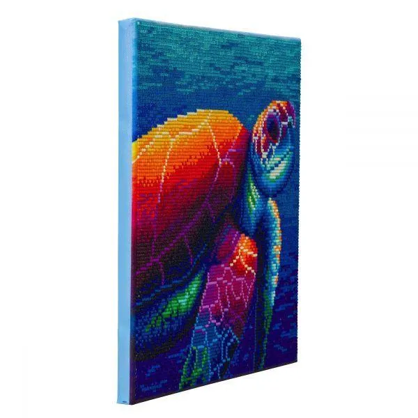 TABLEAU A DIAMANTER 30X30 - TORTUE - CRYSTAL ART – Image 3