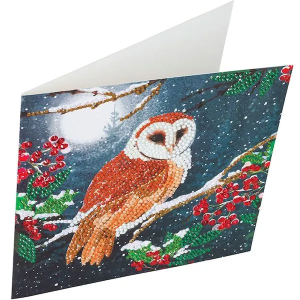 CARTE A DIAMANTER - CHOUETTE - CRYSTAL ART – Image 2