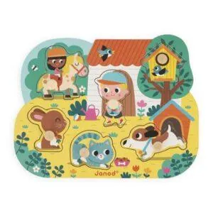 PUZZLE JANOD ENCASTREMENT : CAMPAGNE - 6 PIECES