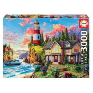 PUZZLE EDUCA : PHARE PRES DE L'OCEAN - 3000 PIECES