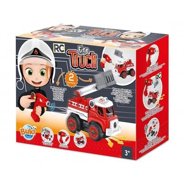 CAMION DE POMPIER RADIOCOMMANDE - INGENIEUR JUNIOR - BUKI