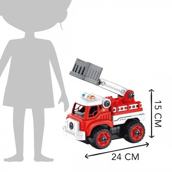 CAMION DE POMPIER RADIOCOMMANDE - INGENIEUR JUNIOR - BUKI – Image 5