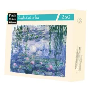 PUZZLE BOIS WILSON - C. MONET : NYMPHEAS ET SAULES - 250 PIECES