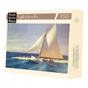 PUZZLE BOIS WILSON - E. HOPPER : LE BATEAU A VOILE - 350 PIECES