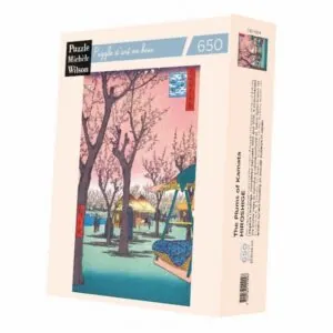 PUZZLE BOIS WILSON - U. HIROSHIGE : LES PRUNIERS DE KAMATA - 650 PIECES