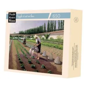 PUZZLE BOIS WILSON - G. CAILLEBOTTE : LES JARDINIERS - 650 PIECES