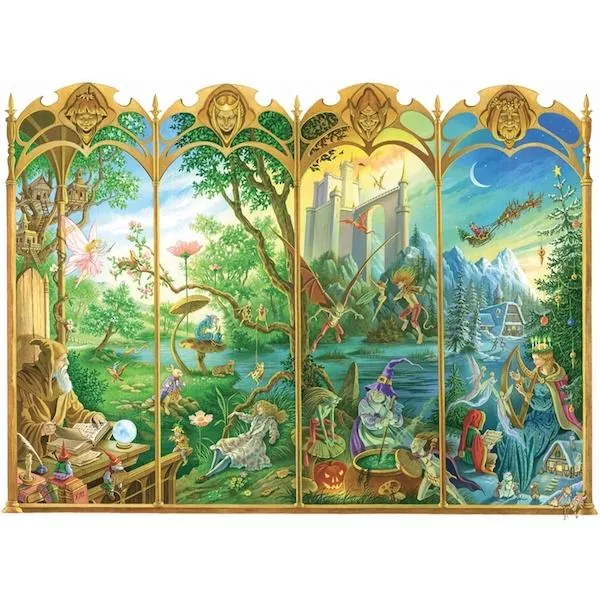 PUZZLE BOIS WILSON - F. MAGNIN : LES SAISONS - 650 PIECES – Image 2