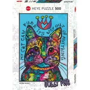 PUZZLE HEYE - JOLLY PETS - D. RUSSO :  MY CAT CAN PURR - 500 PIECES